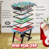 HY-PRO 12-in-1 Folding Multi Game Table