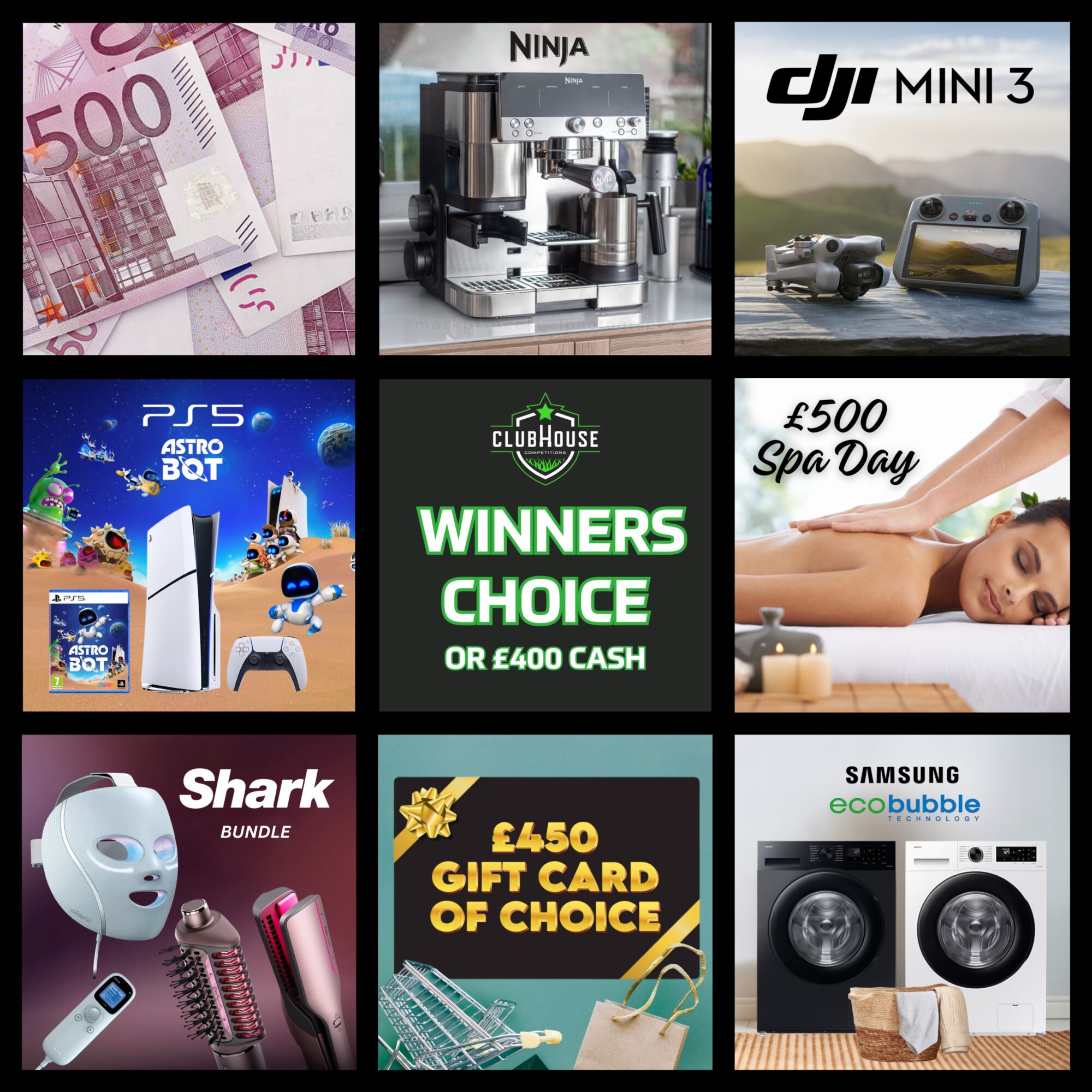 Winners Choice or £400 Cash