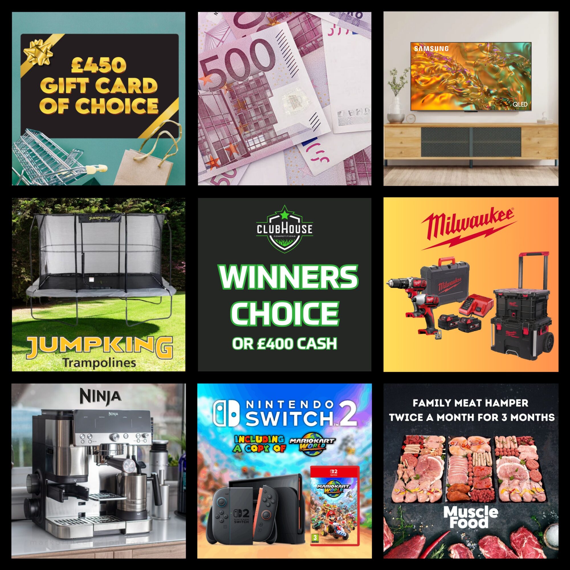 Winners Choice or £400 Cash