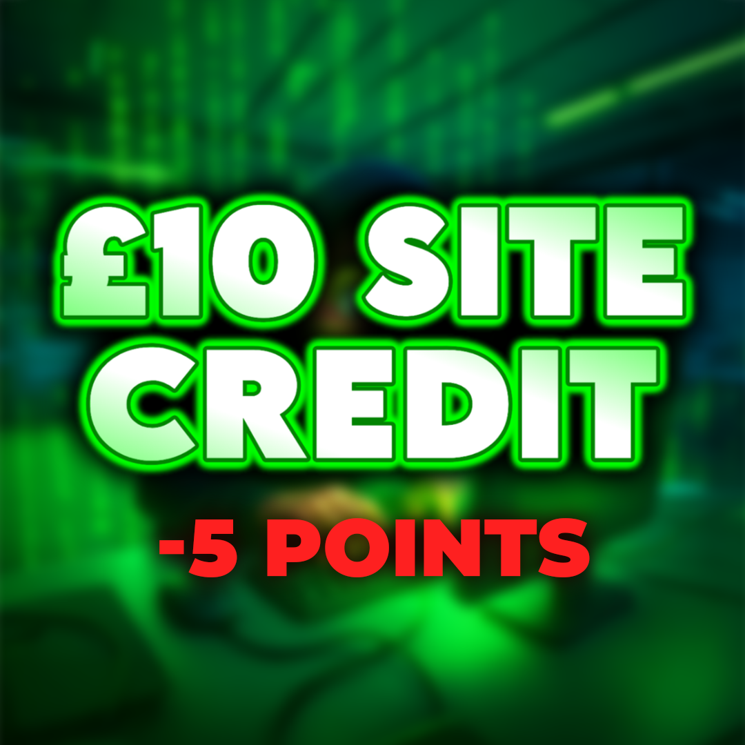 Black Hat | £10 Site Credit | -5 Points