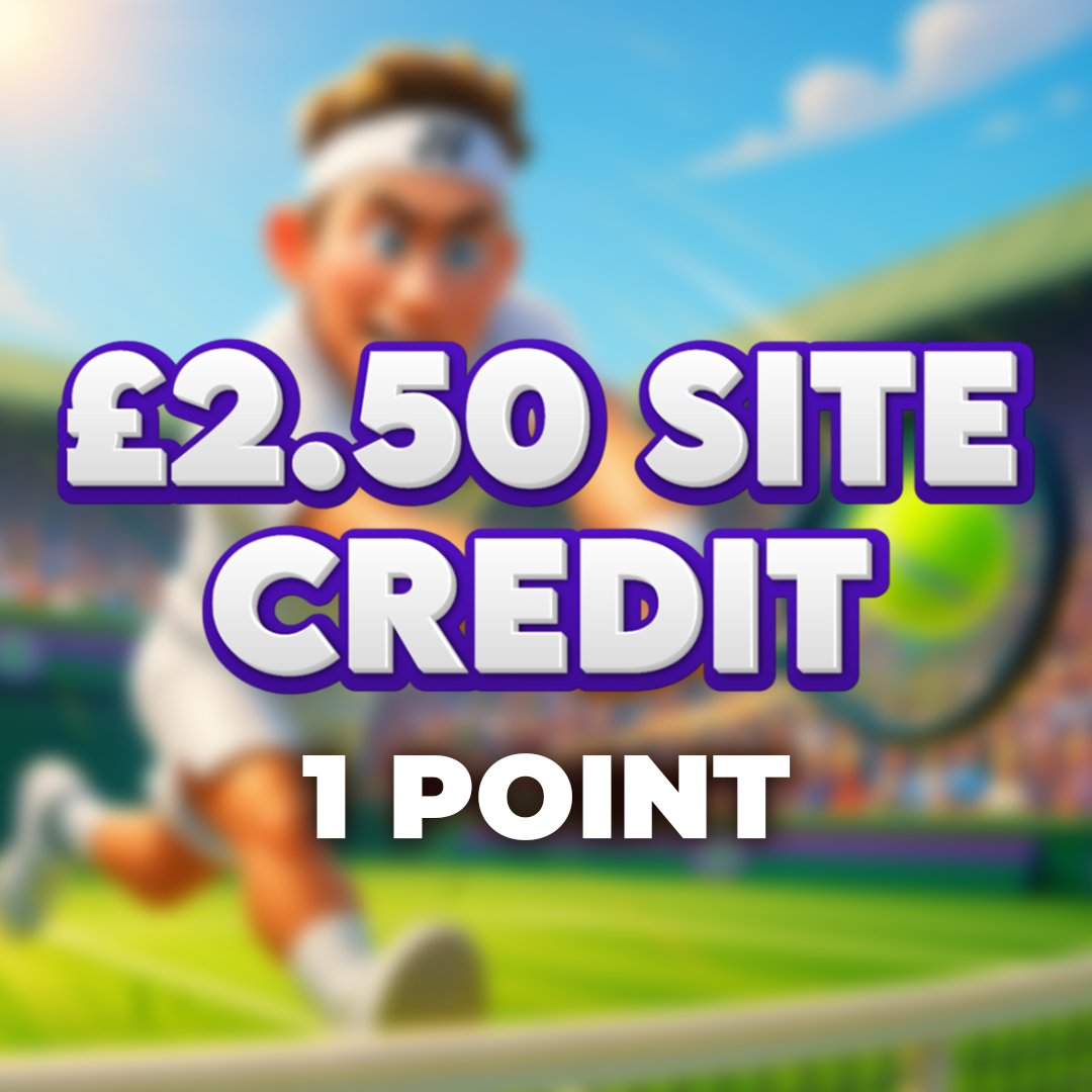 Backhand Winner | £2.50 Site Credit | 1 Point