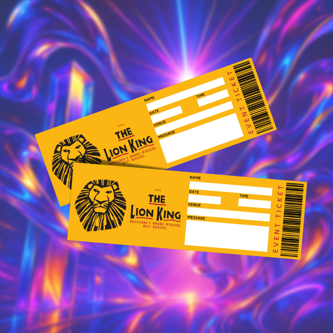2 x Lion King Theatre Tickets