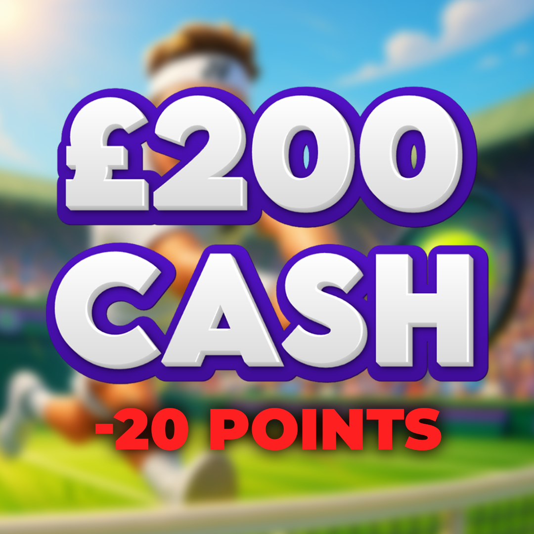 Tiebreak Defeat | £200.00 Cash | -20 Points