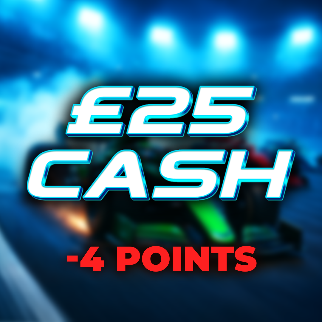Yellow Flag | £25 Cash | -4 Points