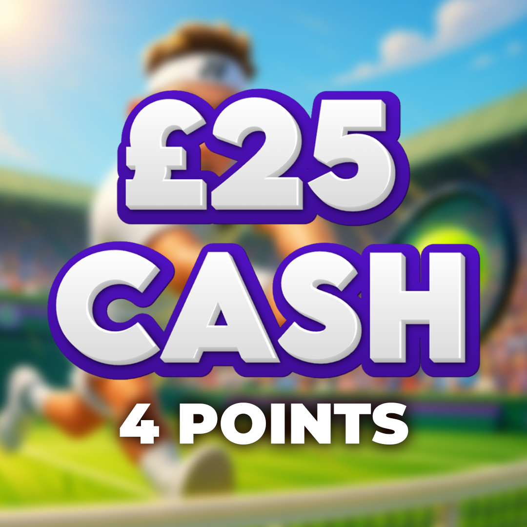 Challenge Won | £25.00 Cash | 4 Points