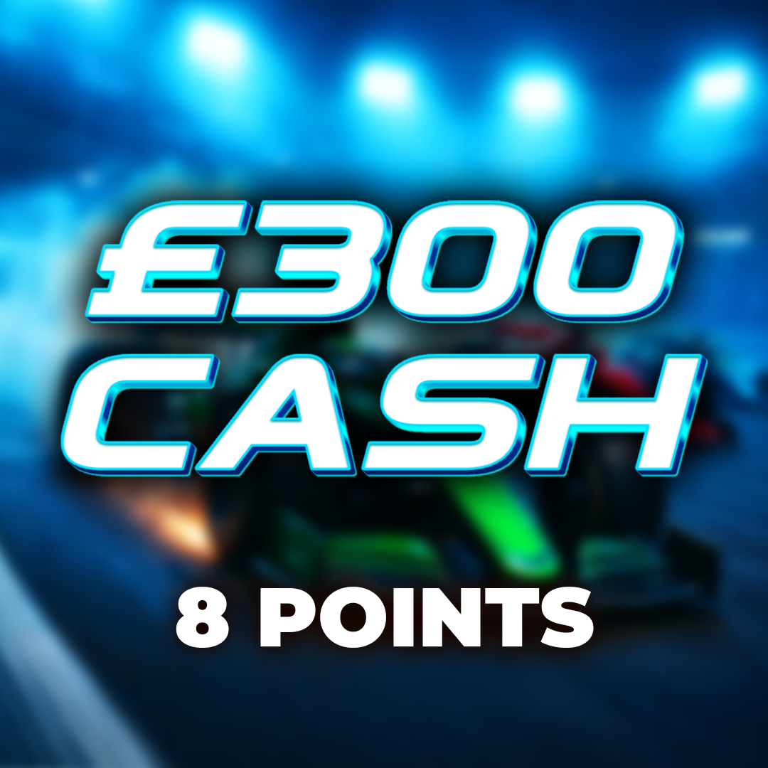 Podium Finish | £300 Cash | 8 Points
