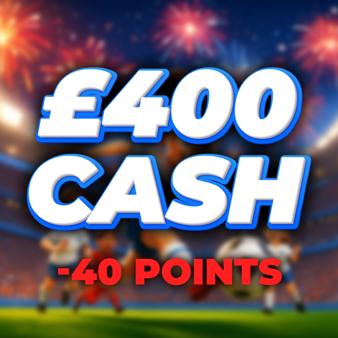 Sweden | £400 Cash | -40 Points