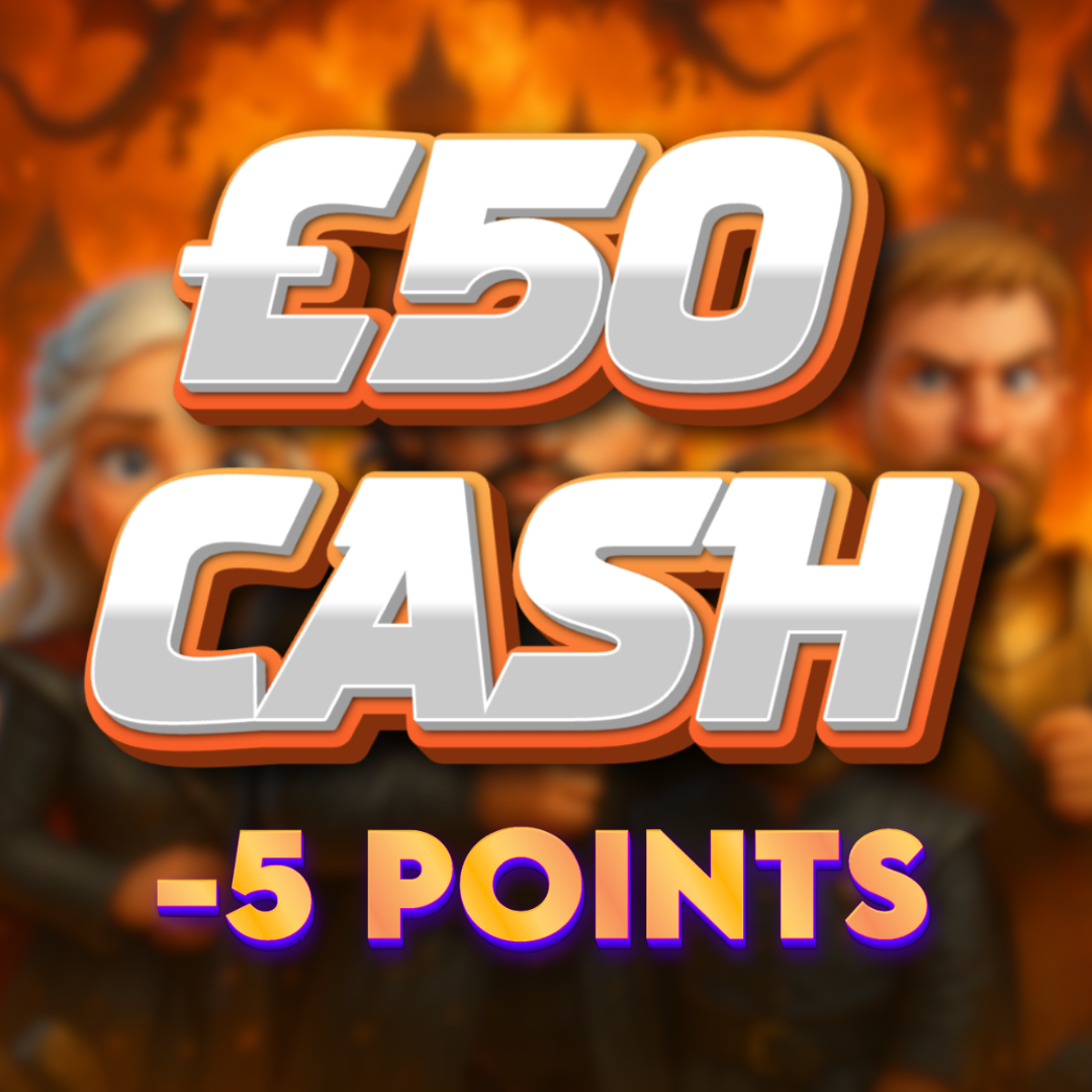 Iron Islands | £50.00 Cash | -5 Points